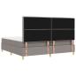 Preview: Boxspringbett mit Matratze Taupe 200 x 200 cm Stoff