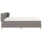 Preview: Boxspringbett mit Matratze Taupe 200 x 200 cm Stoff