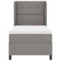 Preview: Boxspringbett mit Matratze mit Kopfteil Taupe 90 x 200 cm Stoff