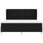 Preview: Boxspringbett mit Matratze Dunkelgrau 90x190 cm Schwarz Stoff
