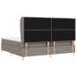 Preview: Boxspringbett mit Matratze Dunkelgrau 90x190 cm Taupe Stoff