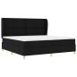 Preview: Boxspringbett mit Matratze Dunkelgrau 90x190 cm Schwarz Stoff