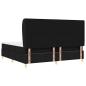 Preview: Boxspringbett mit Matratze Dunkelgrau 90x190 cm Schwarz Stoff