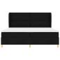 Preview: Boxspringbett mit Matratze Dunkelgrau 90x190 cm Schwarz Stoff