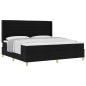 Preview: Boxspringbett mit Matratze Schwarz 200 x 200 cm Stoff