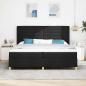 Preview: Boxspringbett mit Matratze Schwarz 200 x 200 cm Stoff