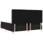Preview: Boxspringbett mit Matratze Schwarz 200 x 200 cm Stoff