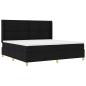 Preview: Boxspringbett mit Matratze Schwarz 200 x 200 cm Stoff