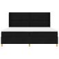 Preview: Boxspringbett mit Matratze Schwarz 200 x 200 cm Stoff