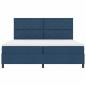 Preview: Boxspringbett mit Matratze mit LED Blau 200 x 200 cm Stoff
