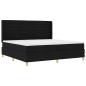 Preview: Boxspringbett mit Matratze Schwarz 140 x 200 cm Stoff