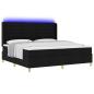 Preview: Boxspringbett mit Matratze Schwarz 140 x 200 cm Stoff