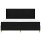 Preview: Boxspringbett mit Matratze Schwarz 140 x 200 cm Stoff