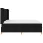 Preview: Boxspringbett mit Matratze Schwarz 140 x 200 cm Stoff