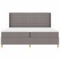 Preview: Boxspringbett mit Matratze Taupe 140 x 200 cm Stoff