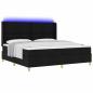 Preview: Boxspringbett mit Matratze Schwarz 200 x 200 cm Stoff
