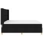 Preview: Boxspringbett mit Matratze Schwarz 200 x 200 cm Stoff