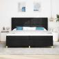 Preview: Boxspringbett mit Matratze Schwarz 200 x 200 cm Stoff
