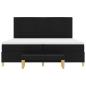 Preview: Boxspringbett mit Matratze Schwarz 200 x 200 cm Stoff