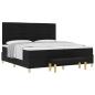 Preview: Boxspringbett mit Matratze Schwarz 200 x 200 cm Stoff