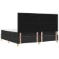 Preview: Boxspringbett mit Matratze Schwarz 200 x 200 cm Stoff