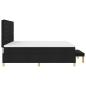 Preview: Boxspringbett mit Matratze Schwarz 200 x 200 cm Stoff