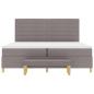 Preview: Boxspringbett mit Matratze Taupe 200 x 200 cm Stoff