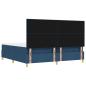 Preview: Boxspringbett mit Matratze mit Kopfteil Blau 200 x 200 cm Stoff