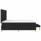 Preview: Boxspringbett mit Matratze Schwarz 200 x 200 cm Stoff