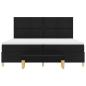 Preview: Boxspringbett mit Matratze Schwarz 200 x 200 cm Stoff