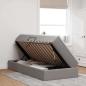 Preview: Aufbewahrungsbett mit Matratze Taupe 90 x 200 cm Polyester