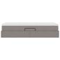 Preview: Aufbewahrungsbett mit Matratze Taupe 100 x 200 cm Polyester