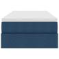 Preview: Aufbewahrungsbett mit Matratze Blau 100 x 200 cm Polyester