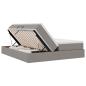 Preview: Aufbewahrungsbett mit Matratze Taupe 180 x 200 cm Polyester