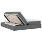 Preview: Aufbewahrungsbett mit Matratze Dunkelgrau 200 x 200 cm