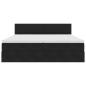 Preview: Aufbewahrungsbett mit Matratze mit Kopfteil Schwarz 90 x 200 cm