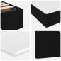 Preview: Aufbewahrungsbett mit Matratze Schwarz 100 x 200 cm Polyester