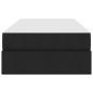 Preview: Aufbewahrungsbett mit Matratze Schwarz 100 x 200 cm Polyester