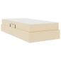 Preview: Aufbewahrungsbett mit Matratze Creme 90 x 200 cm Polyester