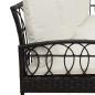 Preview: Garten-Sofaset mit Kissen 2 pcs Schwarz Polyrattan und Stahl