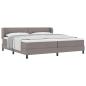 Preview: Boxspringbett mit Matratze Taupe 200 x 200 cm Stoff