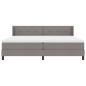 Preview: Boxspringbett mit Matratze Taupe 200 x 200 cm Polyester