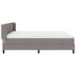 Preview: Boxspringbett mit Matratze Taupe 200 x 200 cm Polyester
