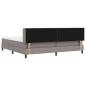 Preview: Boxspringbett mit Matratze Taupe 200 x 200 cm Polyester