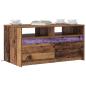 Preview: Couchtisch mit Schubladen Altholz 90 x 50 x 45 cm Holzwerkstoff