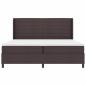 Preview: Boxspringbett mit Matratze Dunkelbraun 200 x 200 cm Stoff