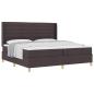 Preview: Boxspringbett mit Matratze Dunkelbraun 200 x 200 cm Stoff