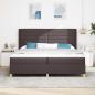 Preview: Boxspringbett mit Matratze Dunkelbraun 200 x 200 cm Stoff