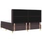 Preview: Boxspringbett mit Matratze Dunkelbraun 200 x 200 cm Stoff