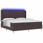 Preview: Boxspringbett mit Matratze Braun 140 x 200 cm Stoff